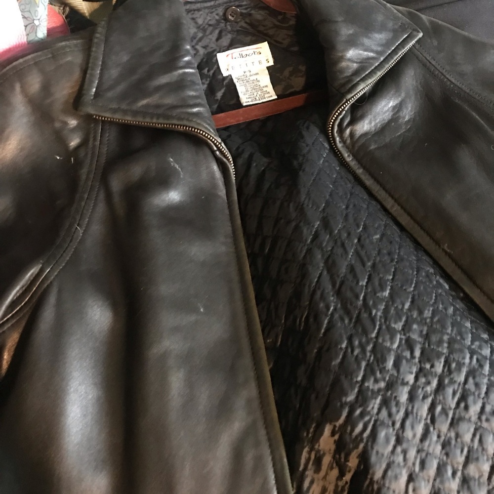Women’s small petite leather jacket